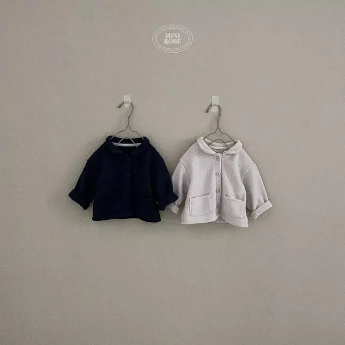 Mini Robe - Korean Baby Fashion - #babywear - Collar Knit Cardigan - 9