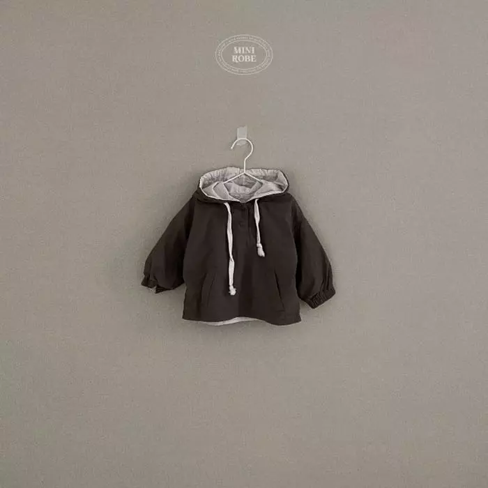 Mini Robe - Korean Baby Fashion - #babywear - Hoody Anorak - 6