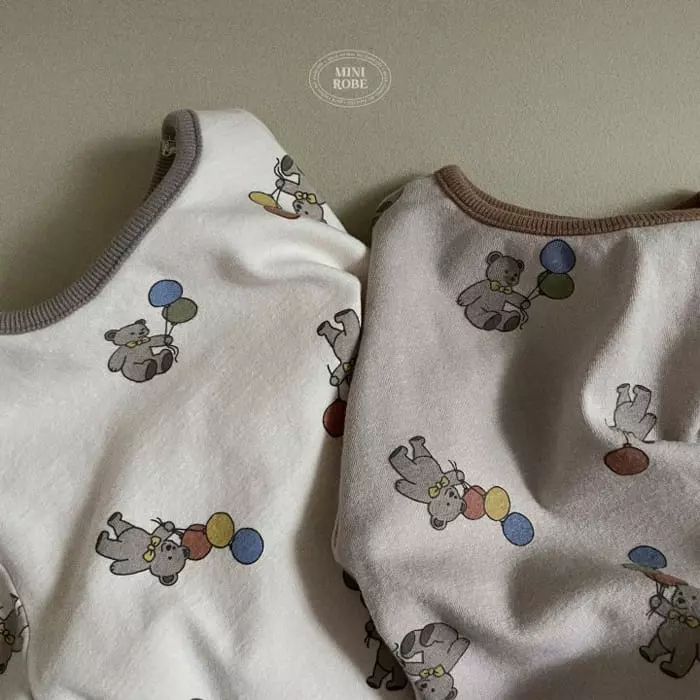 Mini Robe - Korean Baby Fashion - #onlinebabyboutique - Balloon Top Bottom Set - 12