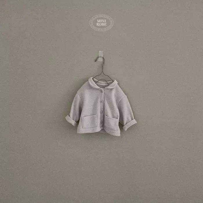 Mini Robe - Korean Baby Fashion - #onlinebabyboutique - Collar Knit Cardigan - 10