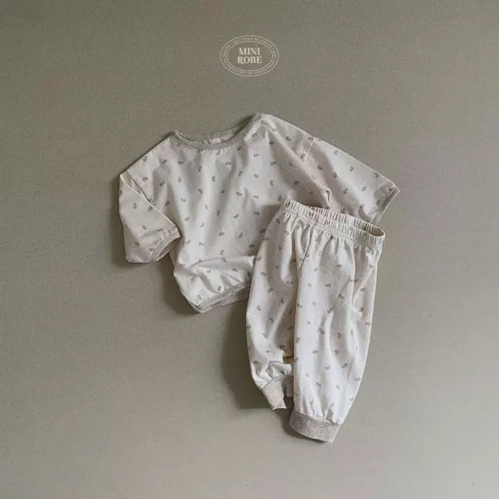 Mini Robe - Korean Baby Fashion - #onlinebabyboutique - Star Night Top Bottom Set - 5