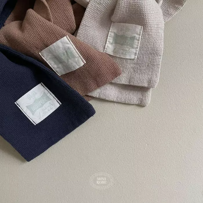 Mini Robe - Korean Baby Fashion - #onlinebabyboutique - Waffle Muuffler