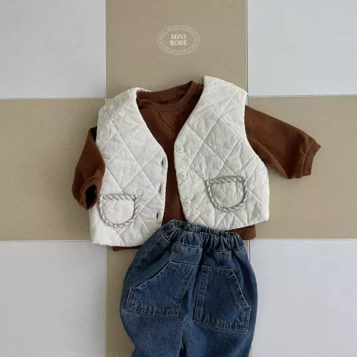 Mini Robe - Korean Baby Fashion - #onlinebabyboutique - Reversible Vest - 12