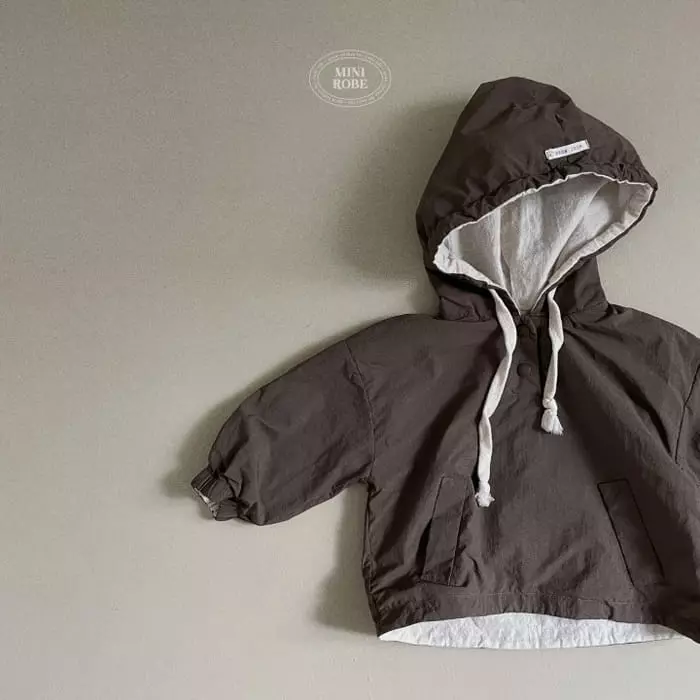 Mini Robe - Korean Baby Fashion - #onlinebabyboutique - Hoody Anorak - 7