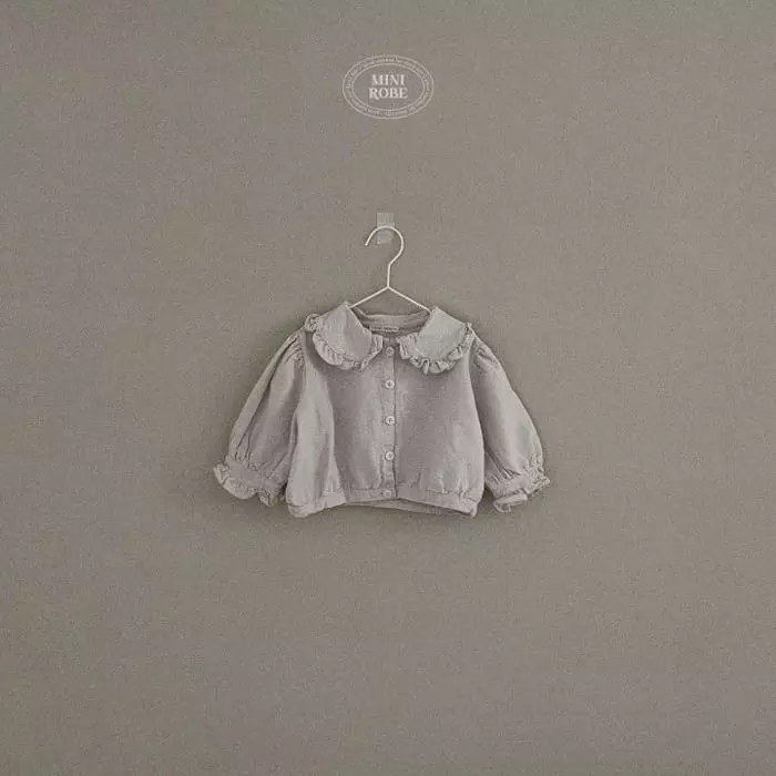 Mini Robe - Korean Baby Fashion - #onlinebabyboutique - Peach Frill Blouse - 6