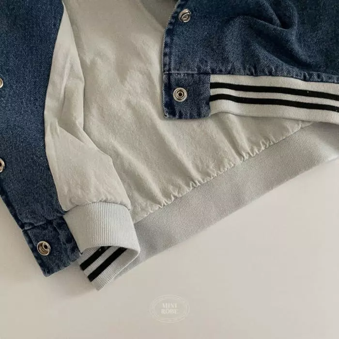 Mini Robe - Korean Baby Fashion - #onlinebabyboutique - Denim Banding Jumper - 8