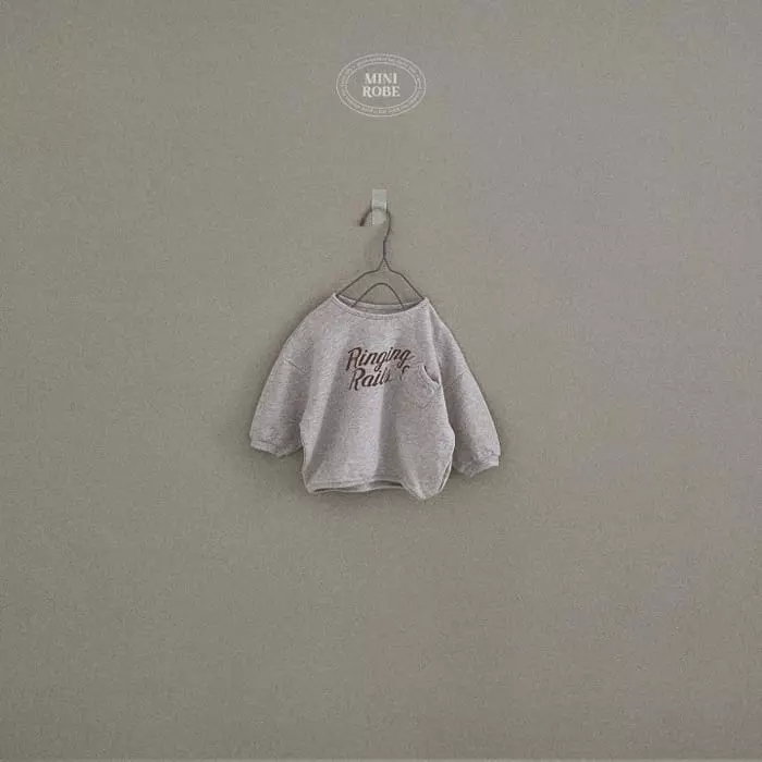 Mini Robe - Korean Baby Fashion - #onlinebabyboutique - Pocket Loose Sweatshirt - 4