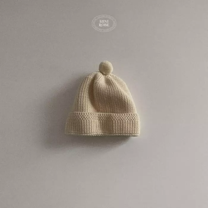 Mini Robe - Korean Baby Fashion - #onlinebabyshop - Pom Pom Beanie 1~3y - 3