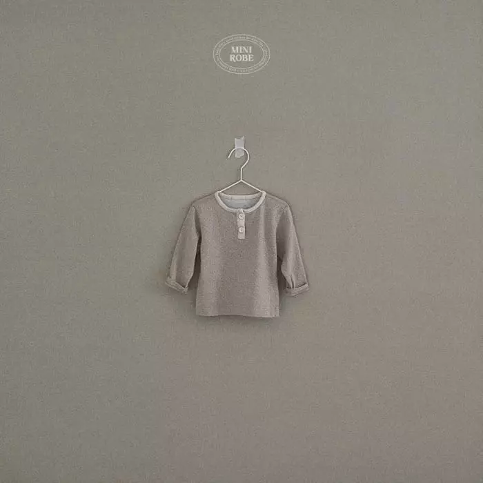 Mini Robe - Korean Baby Fashion - #smilingbaby - Dot Button Tee - 7