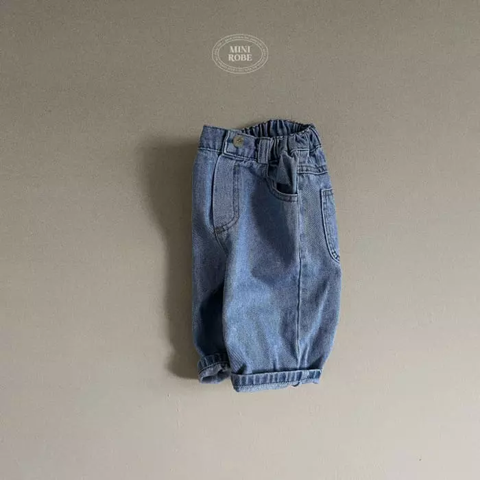 Mini Robe - Korean Baby Fashion - #smilingbaby - Boy Denim Jeans - 5