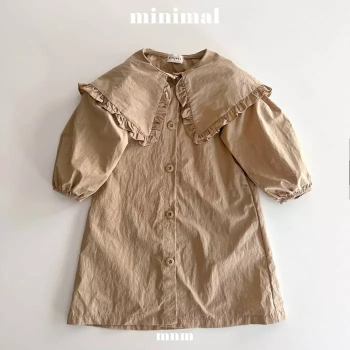 Minimal - Korean Children Fashion - #Kfashion4kids - Frill Collar One-piece - 8