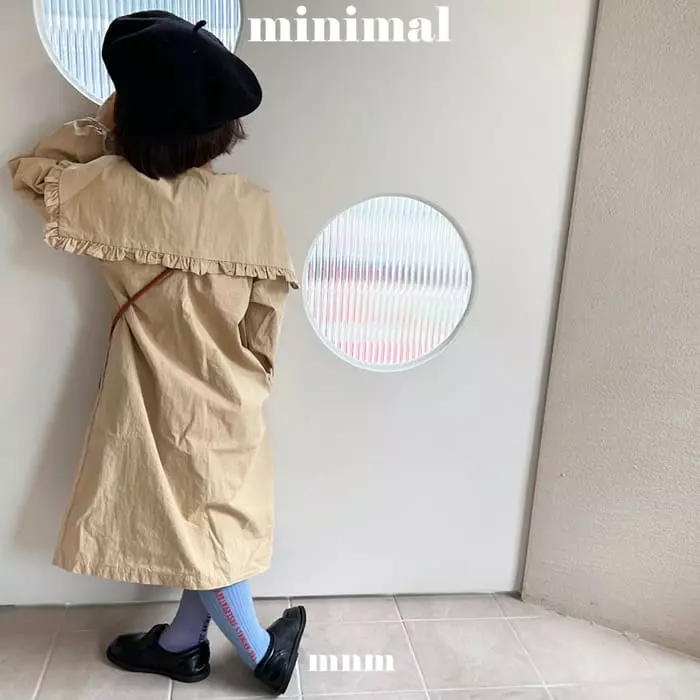 Minimal - Korean Children Fashion - #childrensboutique - Frill Collar One-piece