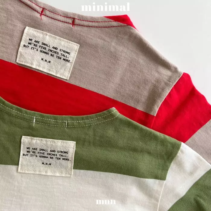 Minimal - Korean Children Fashion - #childrensboutique - Patch Stripes Tee - 4
