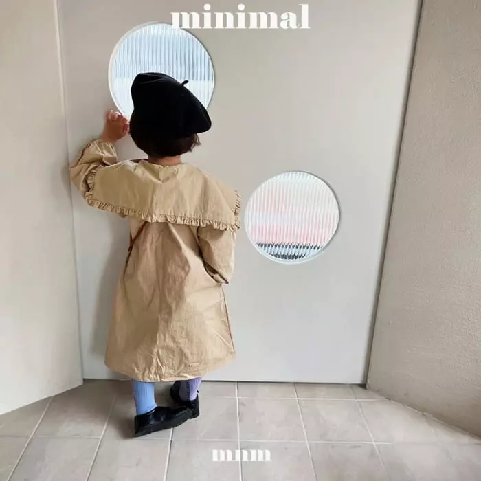 Minimal - Korean Children Fashion - #discoveringself - Frill Collar One-piece - 3