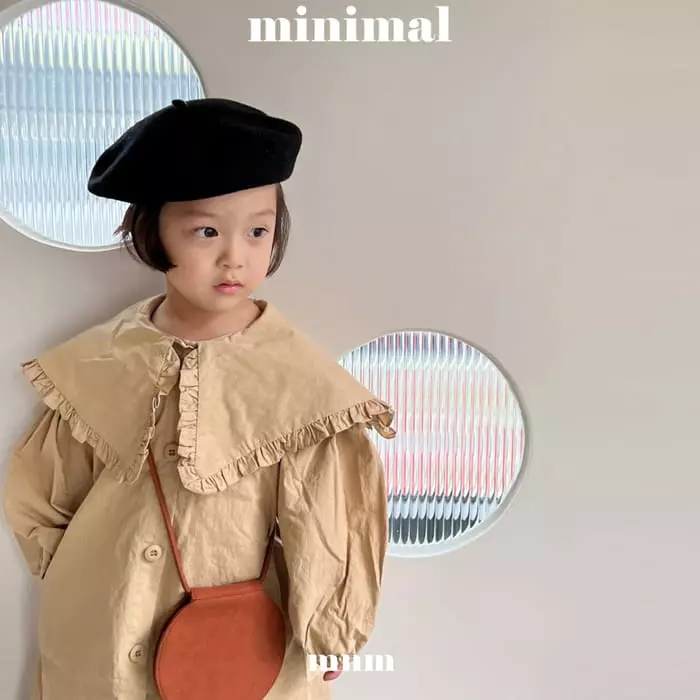 Minimal - Korean Children Fashion - #kidsshorts - Frill Collar One-piece - 5