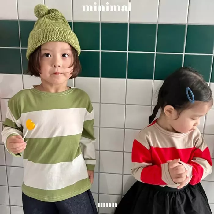 Minimal - Korean Children Fashion - #kidzfashiontrend - Patch Stripes Tee - 9