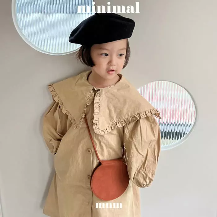 Minimal - Korean Children Fashion - #kidzfashiontrend - Frill Collar One-piece - 7