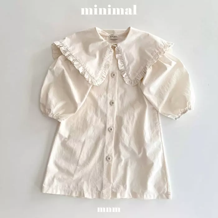 Minimal - Korean Children Fashion - #littlefashionista - Frill Collar One-piece - 9