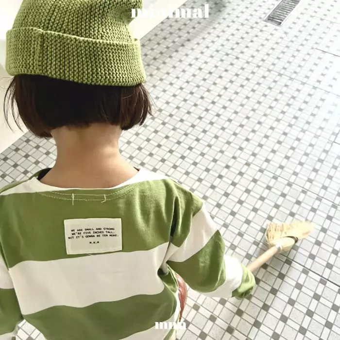 Minimal - Korean Children Fashion - #magicofchildhood - Patch Stripes Tee - 12