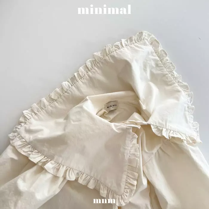 Minimal - Korean Children Fashion - #magicofchildhood - Frill Collar One-piece - 10