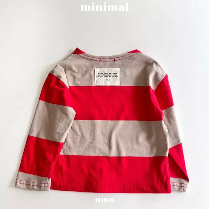 Minimal - Korean Children Fashion - #stylishchildhood - Patch Stripes Tee