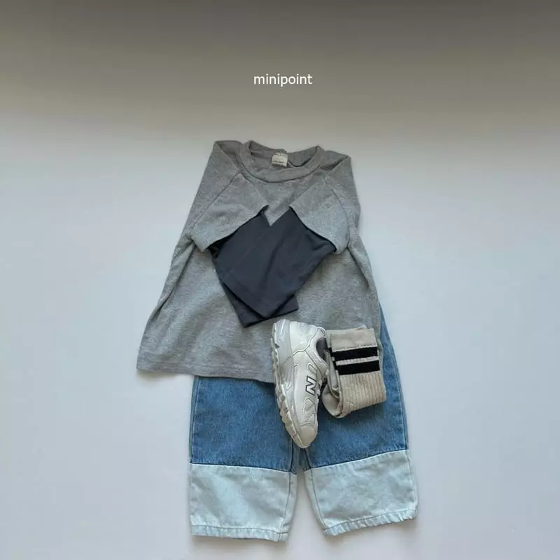 Minipoint - Korean Children Fashion - #childrensboutique - Sleeves Two Tee - 3