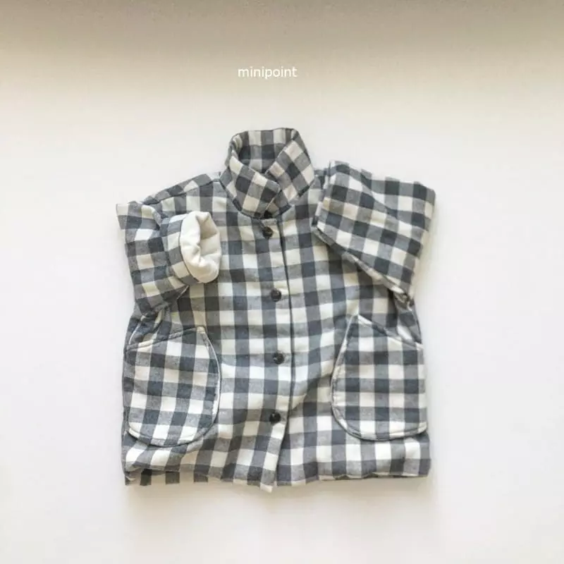 Minipoint - Korean Children Fashion - #discoveringself - Check Jacket