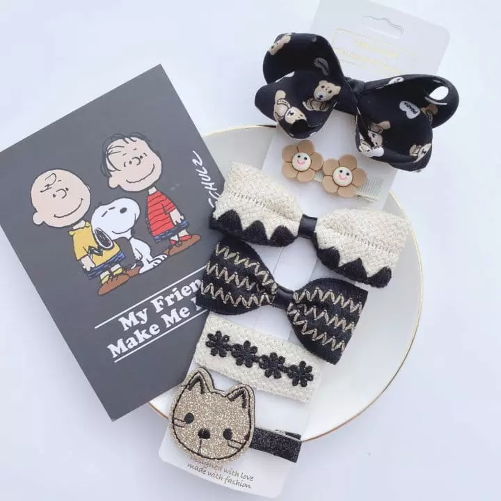 Mins - Korean Children Fashion - #childofig - Kniting Hairpin Set - 5
