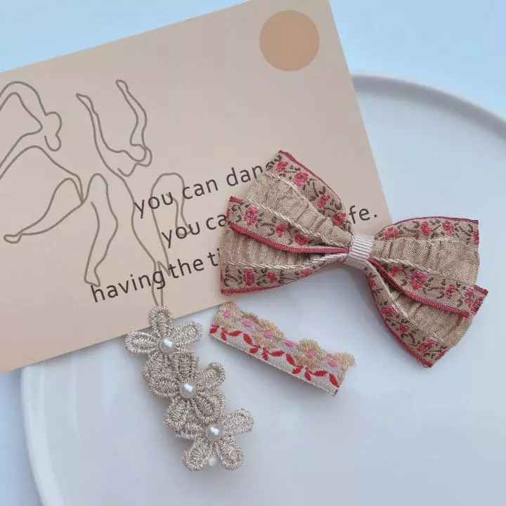 Mins - Korean Children Fashion - #Kfashion4kids - Rozely Gold Hairpin Set - 4