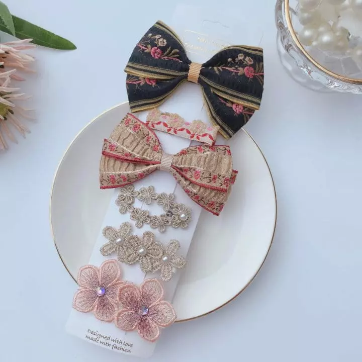 Mins - Korean Children Fashion - #magicofchildhood - Rozely Gold Hairpin Set - 5