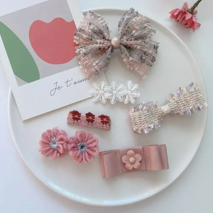Mins - Korean Children Fashion - #magicofchildhood - Anna Bling Hairpin Set - 3