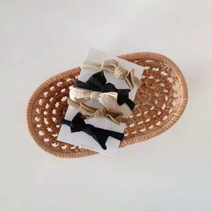 Miso - Korean Baby Fashion - #babyclothing - Ribbon Hairring Set - 2