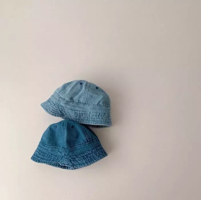 Miso - Korean Baby Fashion - #babyoninstagram - Bebe Denim Bucket Hat - 3