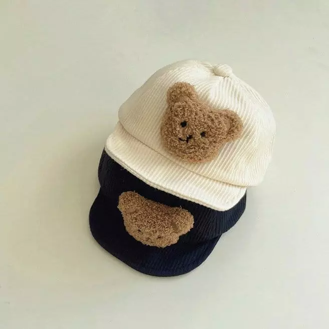 Miso - Korean Baby Fashion - #onlinebabyboutique - Bear Rib Hat - 5
