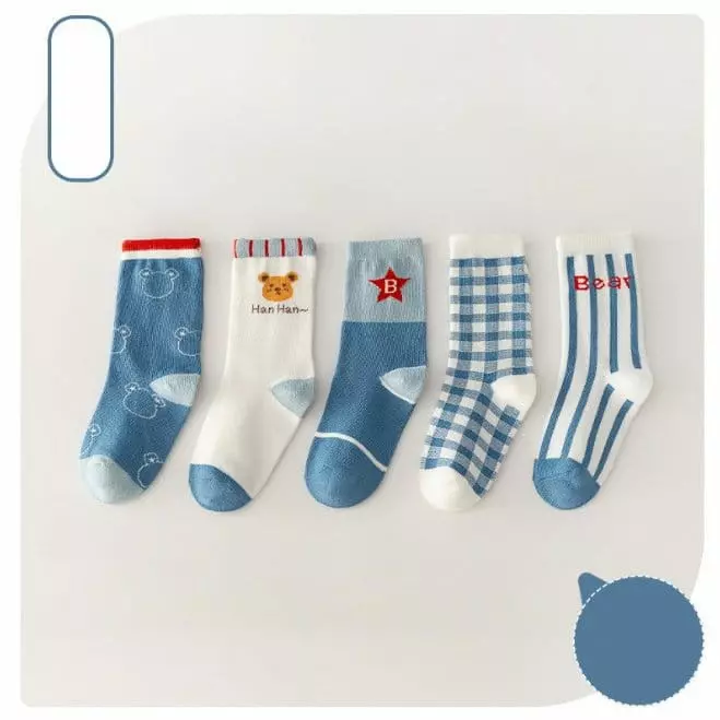 Miso - Korean Children Fashion - #kidzfashiontrend - Chopa Bear Socks Set - 4