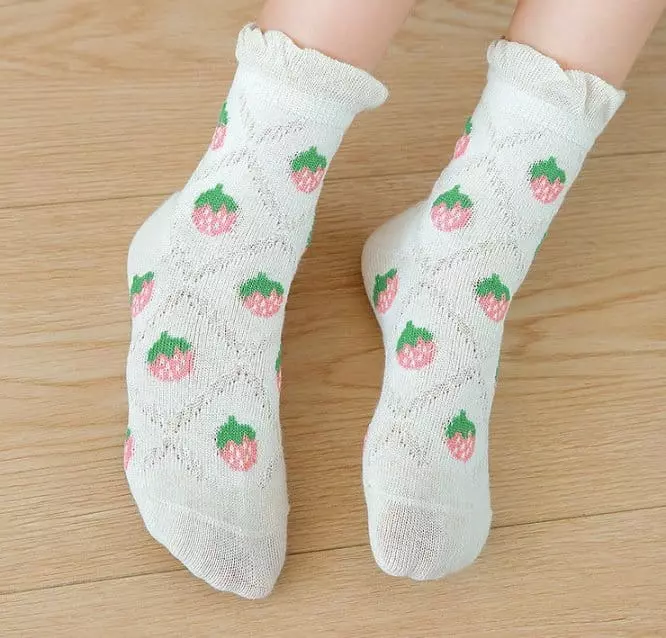 Miso - Korean Children Fashion - #childofig - Strewberry Socks Set - 7