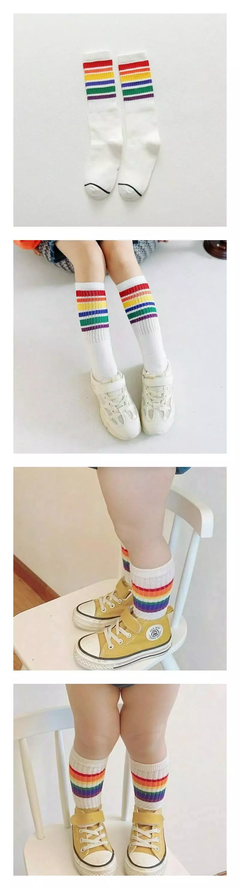 Miso - Korean Children Fashion - #childrensboutique - Rainbow Half Tights