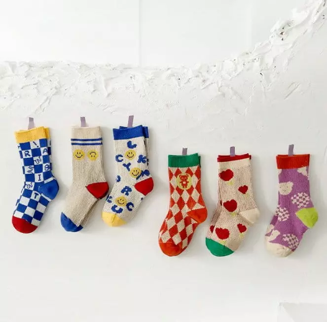 Miso - Korean Children Fashion - #fashionkids - Smile Bear Socks Set - 2