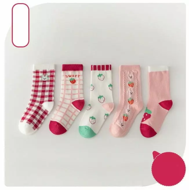 Miso - Korean Children Fashion - #kidsshorts - Pin Brown Socks - 2