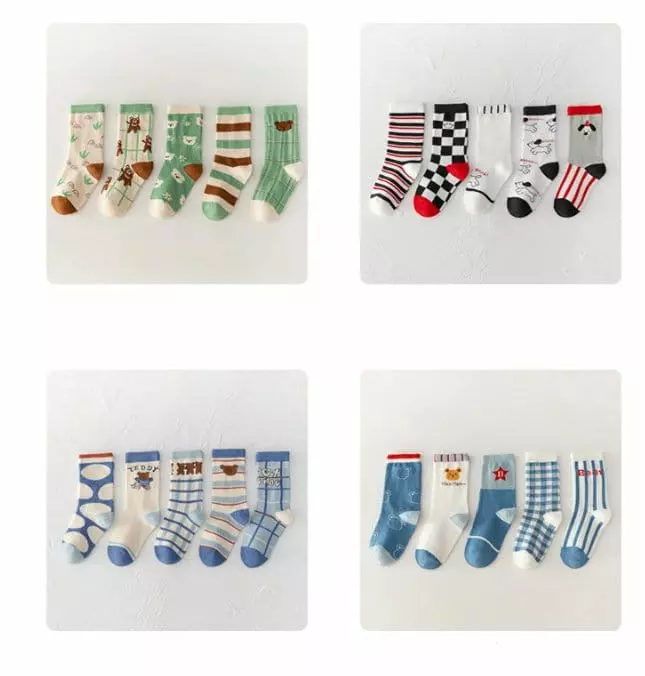 Miso - Korean Children Fashion - #kidsshorts - Chopa Bear Socks Set