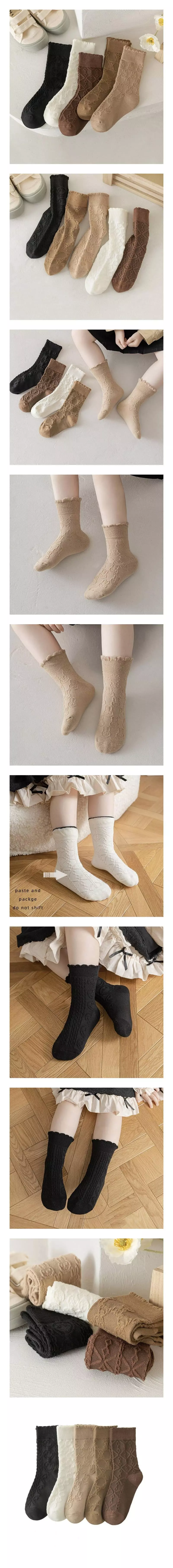 Miso - Korean Children Fashion - #kidsshorts - Ellois Socks Set