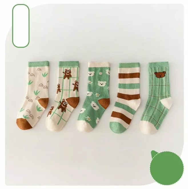 Miso - Korean Children Fashion - #kidzfashiontrend - Chopa Bear Socks Set - 3