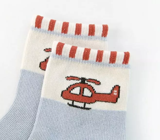 Miso - Korean Children Fashion - #minifashionista - Boys Ca Socks sEt - 3