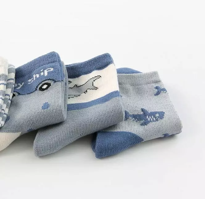 Miso - Korean Children Fashion - #prettylittlegirls - Shark Socks Set - 2