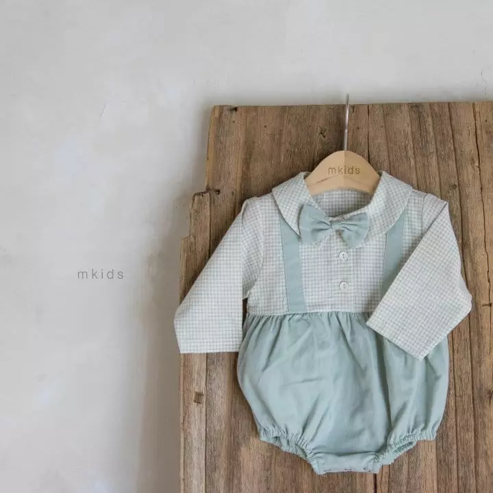Mkids - Korean Baby Fashion - #babyboutiqueclothing - Bebe Dungarees Tiw Bodysuit - 7