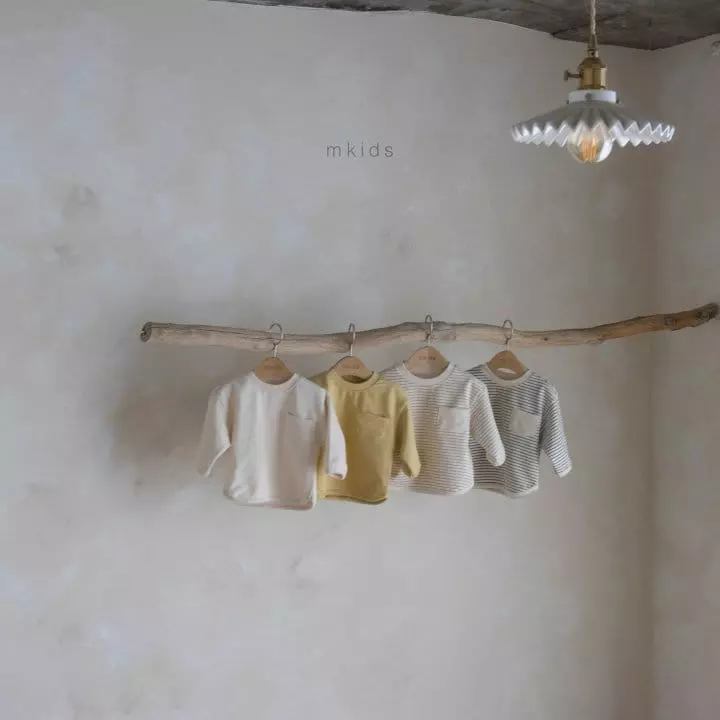 Mkids - Korean Baby Fashion - #babyboutiqueclothing - Milk Pocket Tee