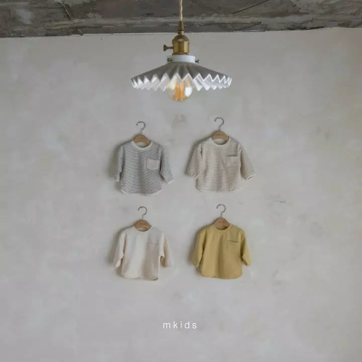 Mkids - Korean Baby Fashion - #babyclothing - Milk Pocket Tee - 2