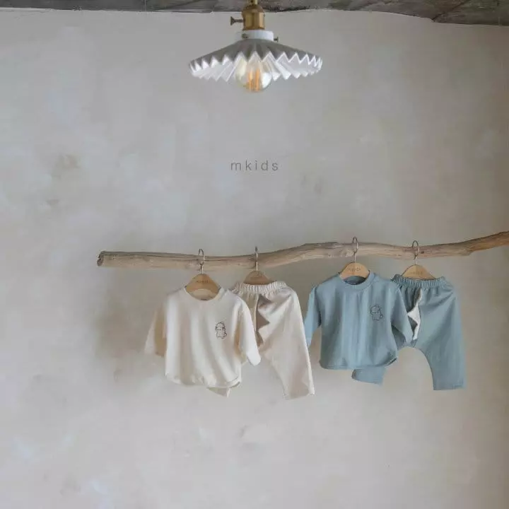 Mkids - Korean Baby Fashion - #babyclothing - Dino Top Bottom Set - 4