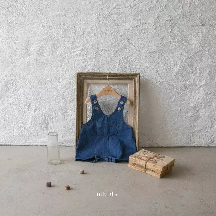 Mkids - Korean Baby Fashion - #babyfever - Bebe Dungarees Bodysuit - 12