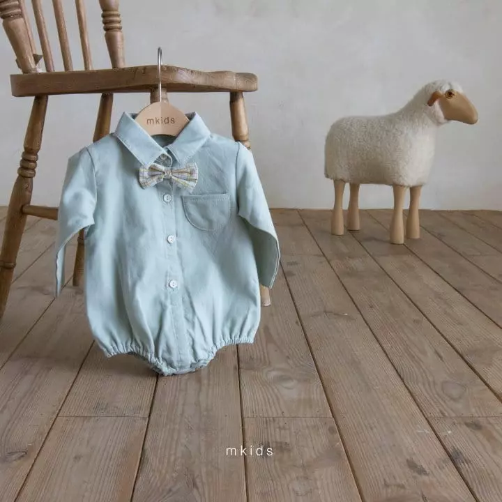 Mkids - Korean Baby Fashion - #babygirlfashion - Bebe Vest Tie Bodysuit - 12